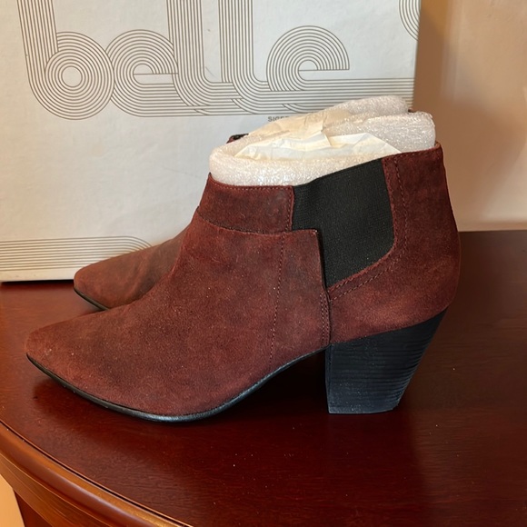 🌺Final Price w/$4.99 Shipping🌺Belle/Sigerson Morrison Distressed Suede Booties - Picture 3 of 9